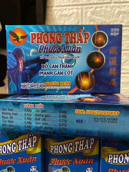 Combo 5 hộp Phong thấp phước xuân ( cam kết hiệu quả )