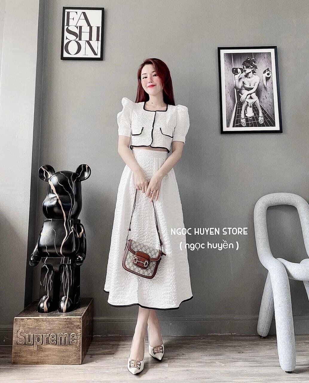 SÉT VÁY XỐP VIỀN XINH XẮN THL944