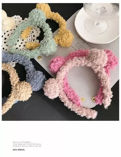 Cài tóc tai gấu dễ thương ngọt ngào siêu cute thời trang dành cho bạn gái