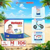 [Chỉ 25-29.06 GIẢM THÊM 90K]  Gói Tã/bỉm quần HUGGIES SKINCARE MEGA JUMBO size M 102+4 miếng