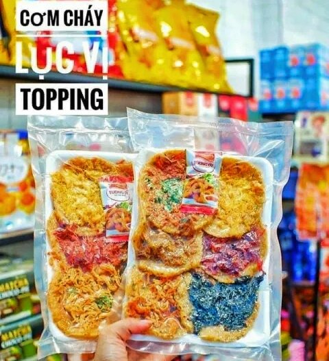 Cơm Cháy Chiên Mắm Mix 6 Vị Full topping