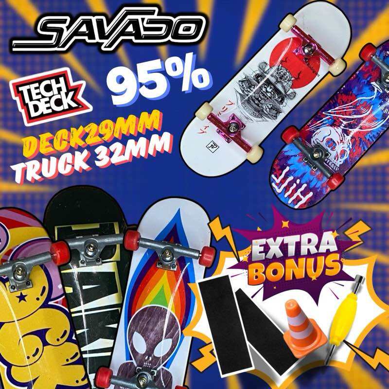 29mm truck 32mm Ván trượt ngón tay fingerboard chính hãng Techdeck mới 95%