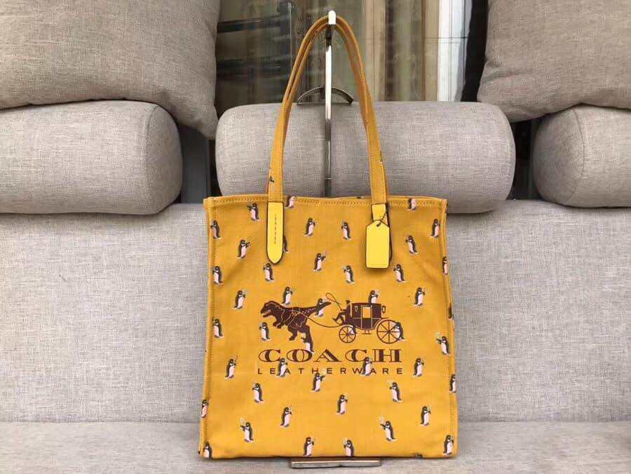 Túi COACH bố tote C0Ach REXY Canvas Tote