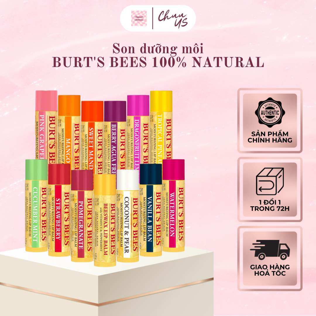 Son dưỡng môi burt’s bees 100% natural moisturizing lip balm