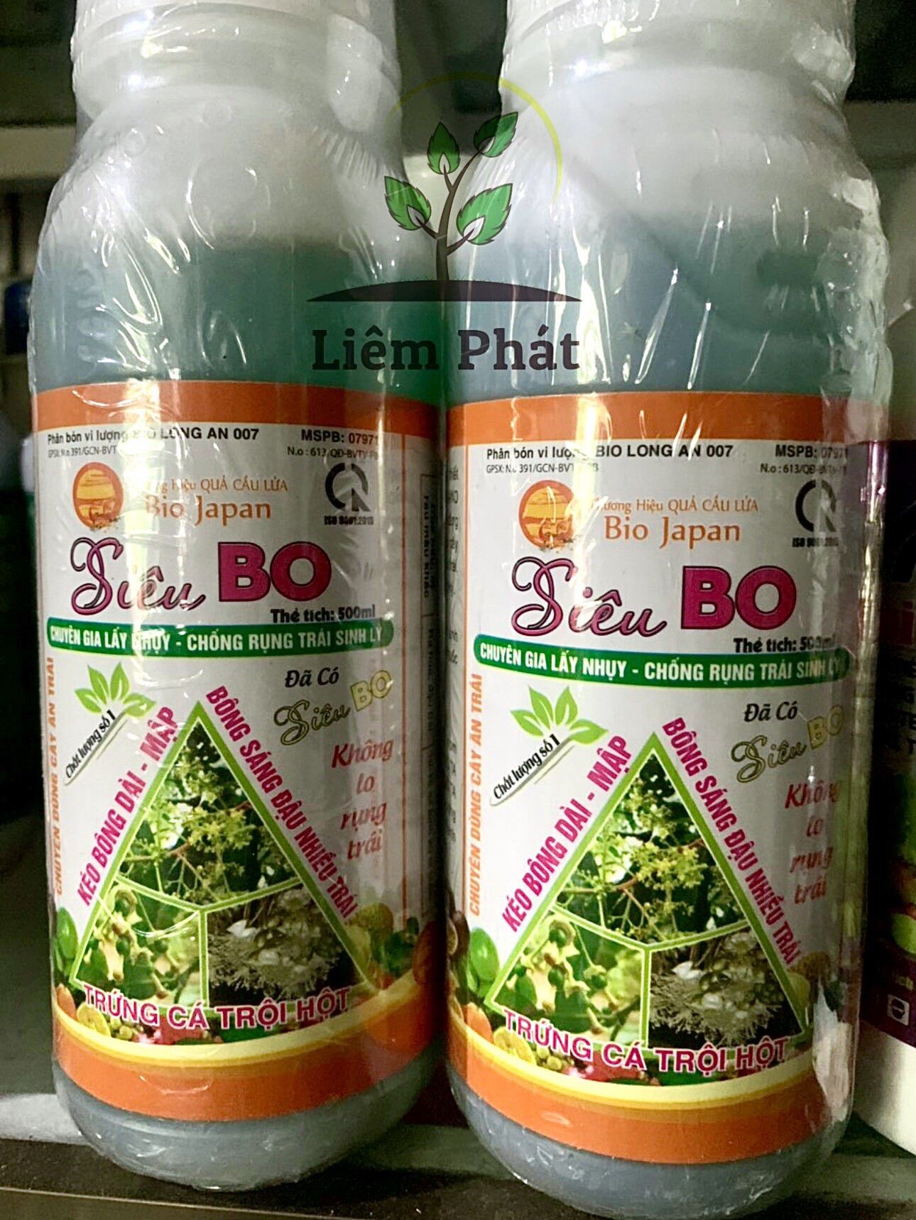 Siêu Bo chai 500ml thương hiệu quả cầu lửa, chuyên gia lấy nhuỵ, chống rụng trái sinh lý