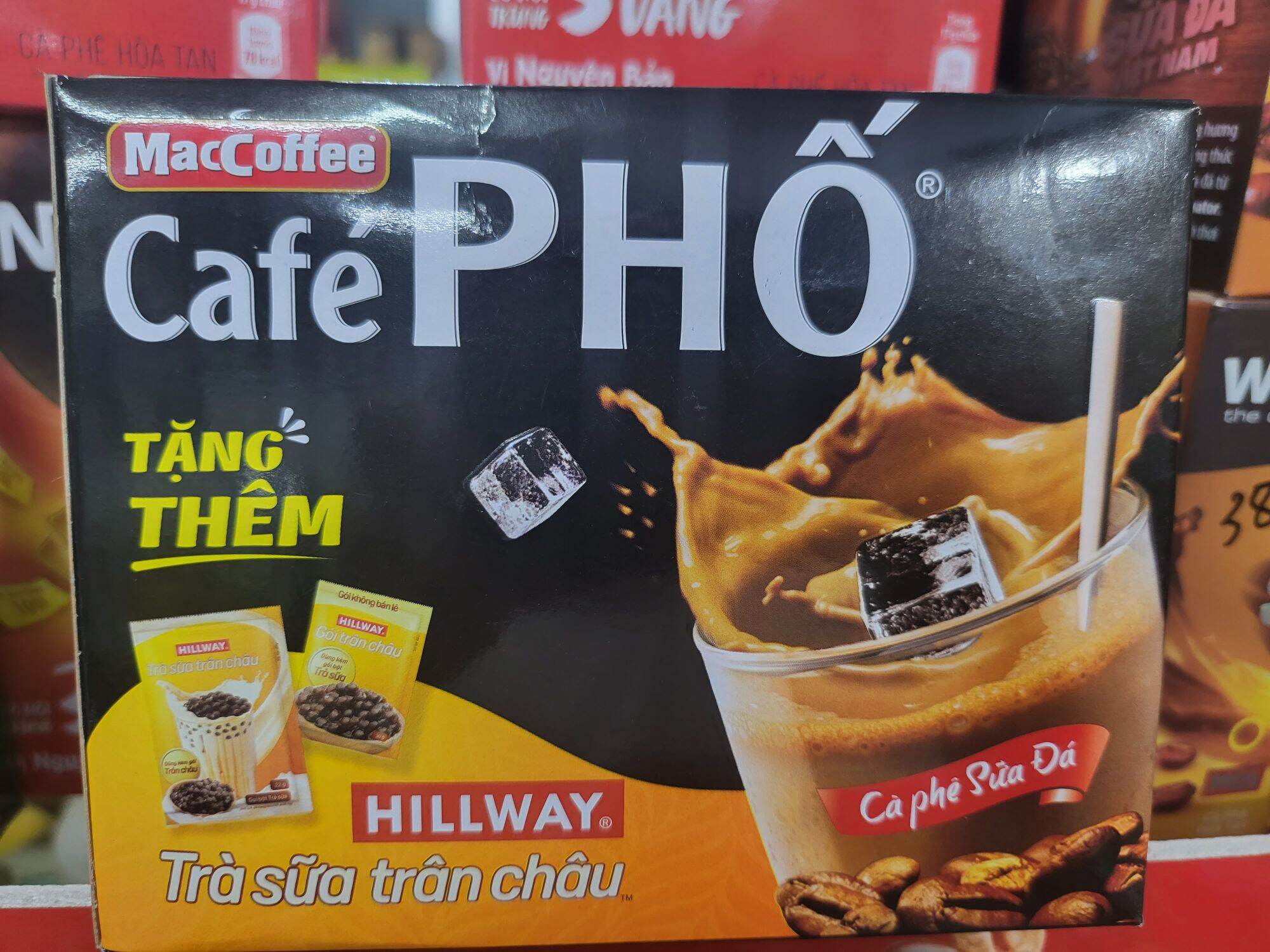 Cà phê phố tặng gói trà sữa trân châu