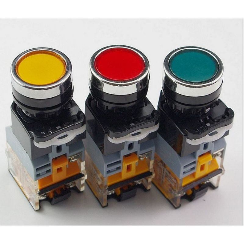 Nút nhấn nhả có đèn la39 phi 22 220v