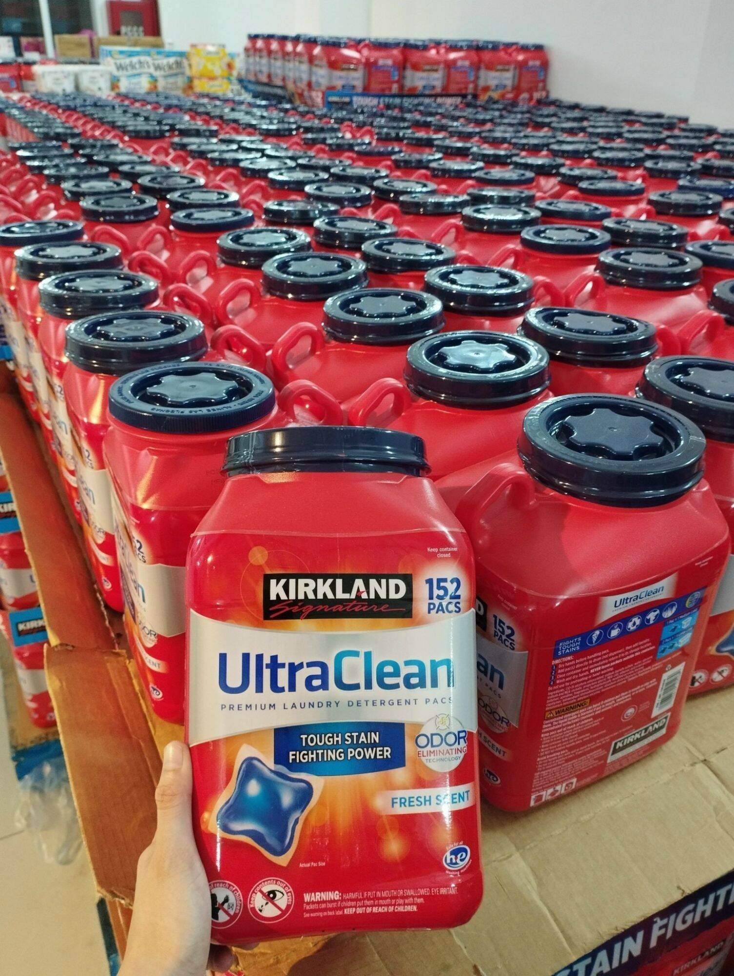 Thùng 152 viên giặc xả kirland hàng nhập chuẩn mỹ