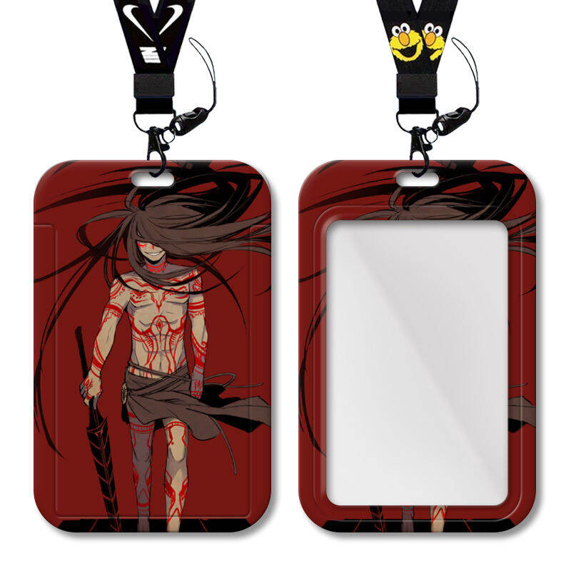 Hộp Đựng Thẻ Cứng Nhựa Hai Mặt Có Dây Đeo Có Thể Mở Rộng Cho Cơ Quan SCP Foundation Card Holder