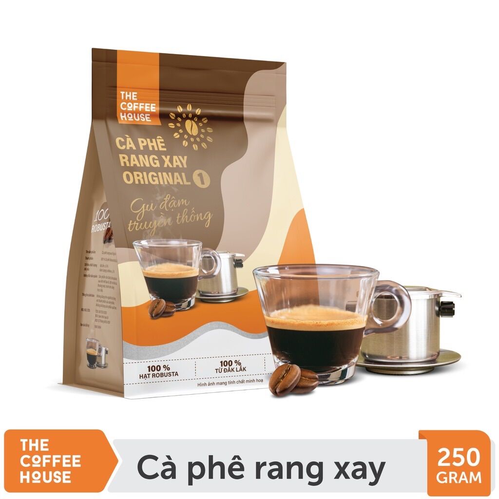Combo 2 gói cà phê rang xay the coffee house