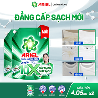 Combo 2 Nước Giặt Gel ARIEL 10X Sức Mạnh Giặt Sạch Chuyên Gia Cửa Trước-Cửa Trên Hương Downy Nắng Sớm Túi 3.7KG/ 4.05KG