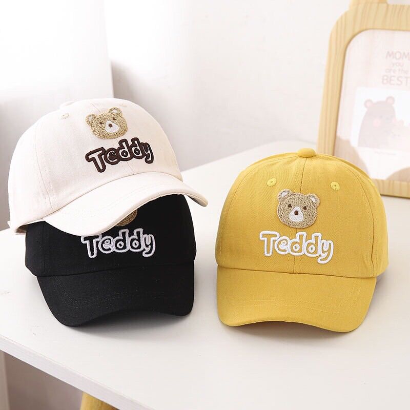 Mũ nón lưỡi trai gấu Teddy cho bé 2-5 tuổi cực xinh