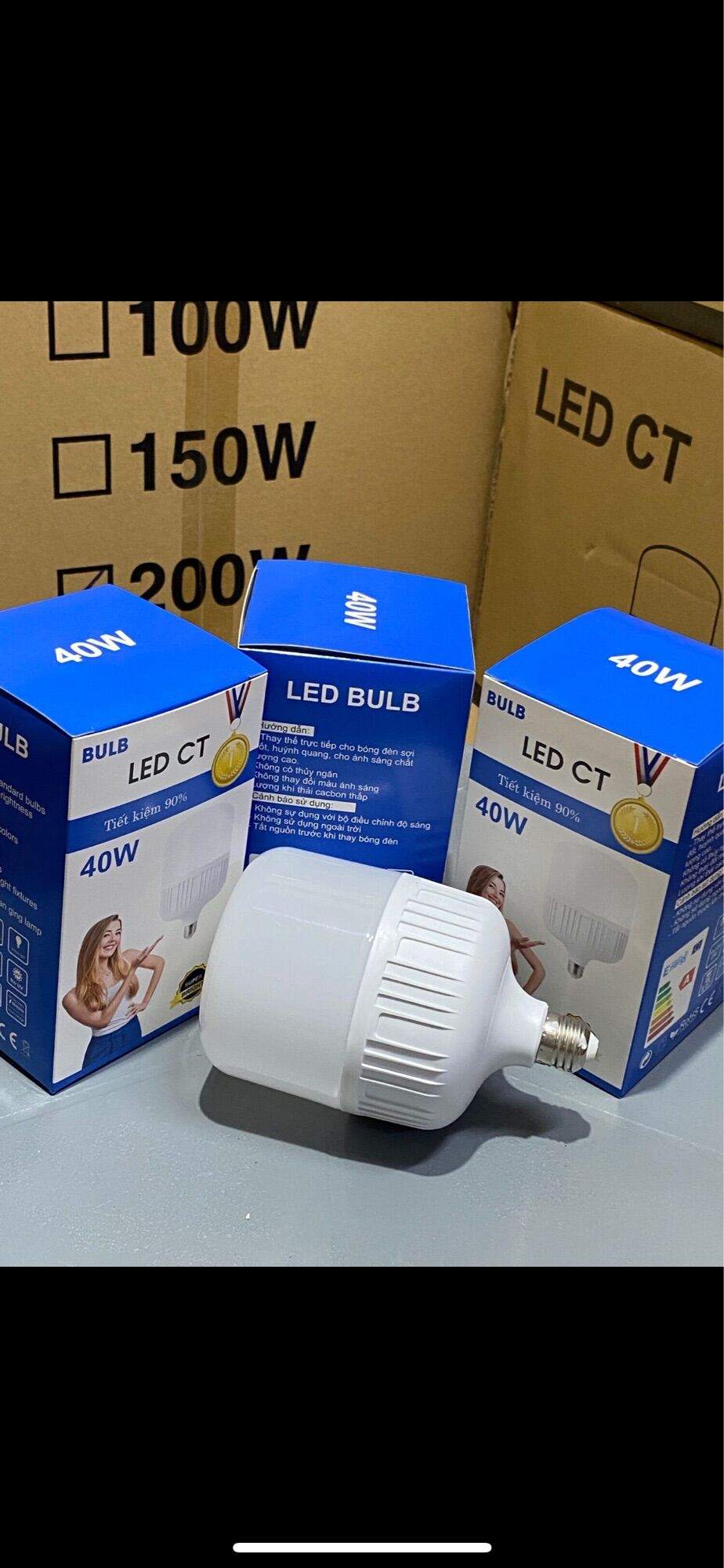 Bóng led trụ 40W