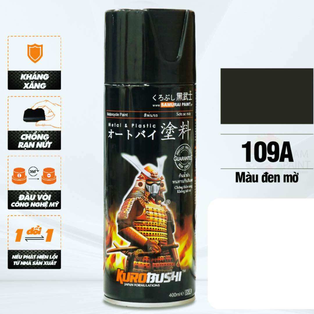 SƠN SAMURAI MÀU ĐEN NHÁM 109A