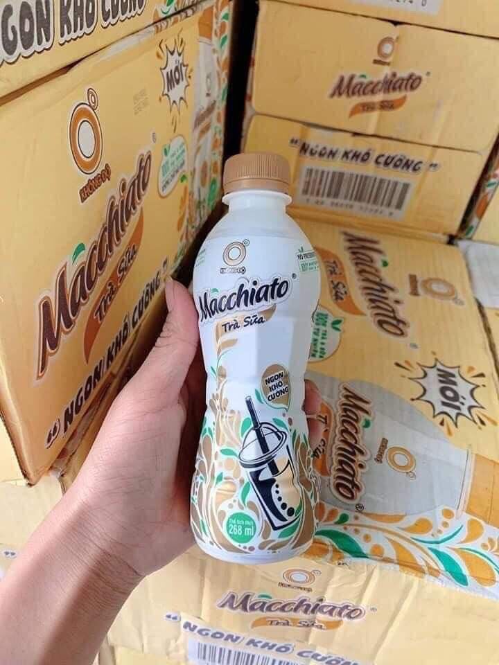 Trà sữa matchiato thùng 24 chai