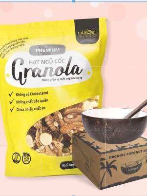 Combo granola 500g+ gáo kèm muỗng