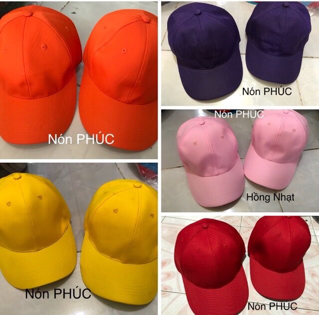 [HCM]Nón Kết Trơn Rẻ Đủ Màu 16 Màu Tự Chọn