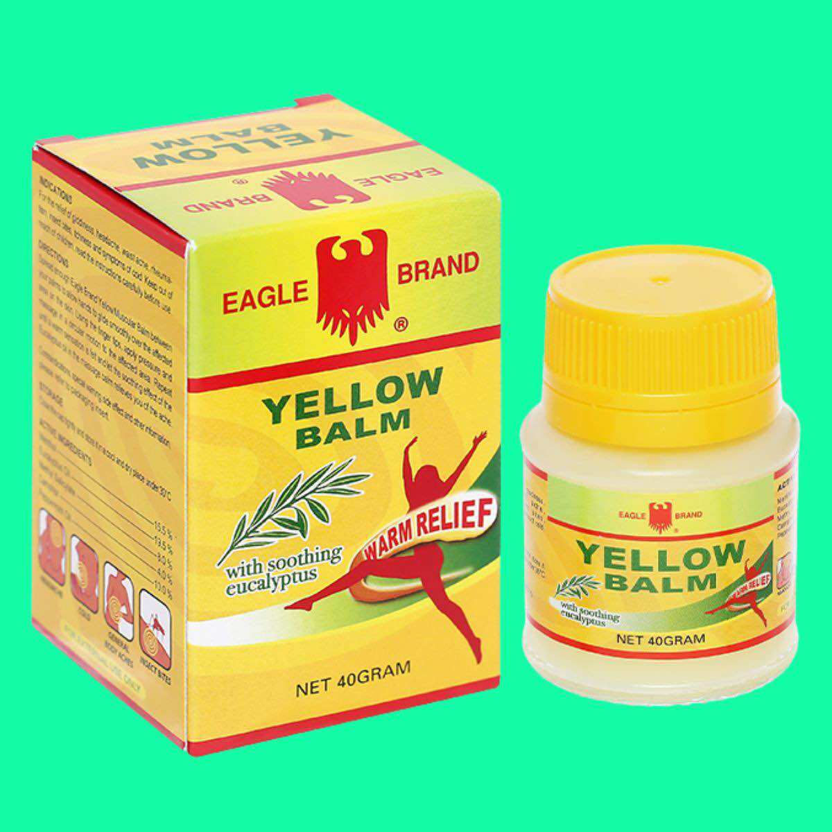 Dầu cù là Con Ó - Eagle Brand Yellow Balm - 40 gram