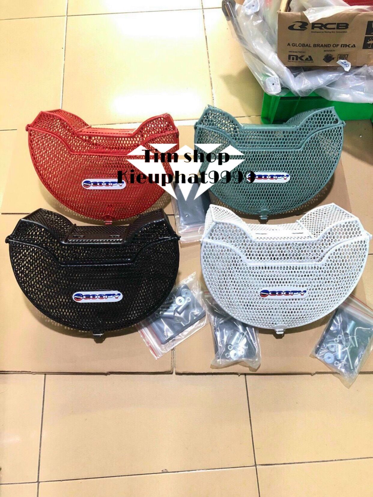 Rổ Scoopy Full phụ kiện ốc gắn