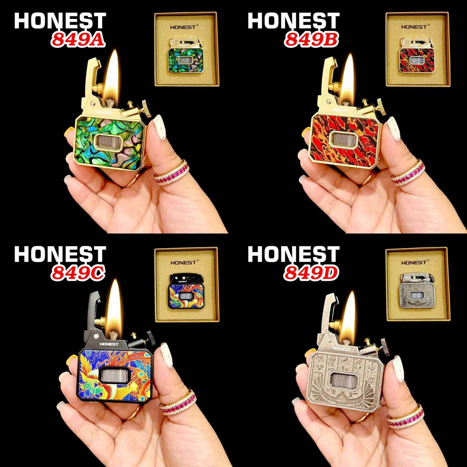 BẬT LỬA XĂNG LỘ THIÊN HONEST 849A KHẢM XÀ CỪ (FULLBOX) - (XÀI XĂNG)-NHATANH STORE