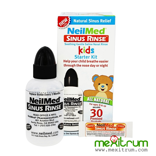 Bình rửa mũi NeilMed trẻ em 30 gói muối