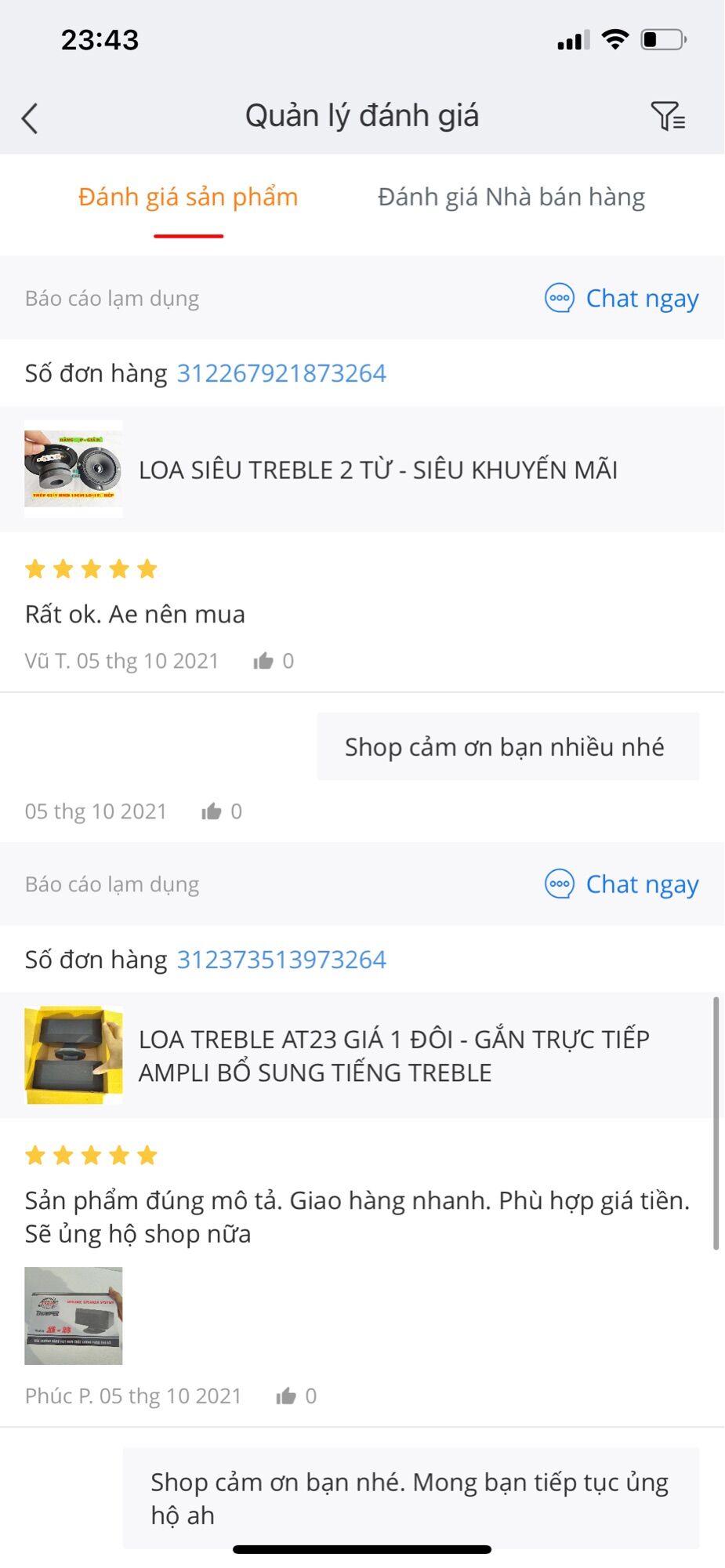 2 CỦ LOA TREBLE 2 TỪ - GIÁ SIÊU RẺ