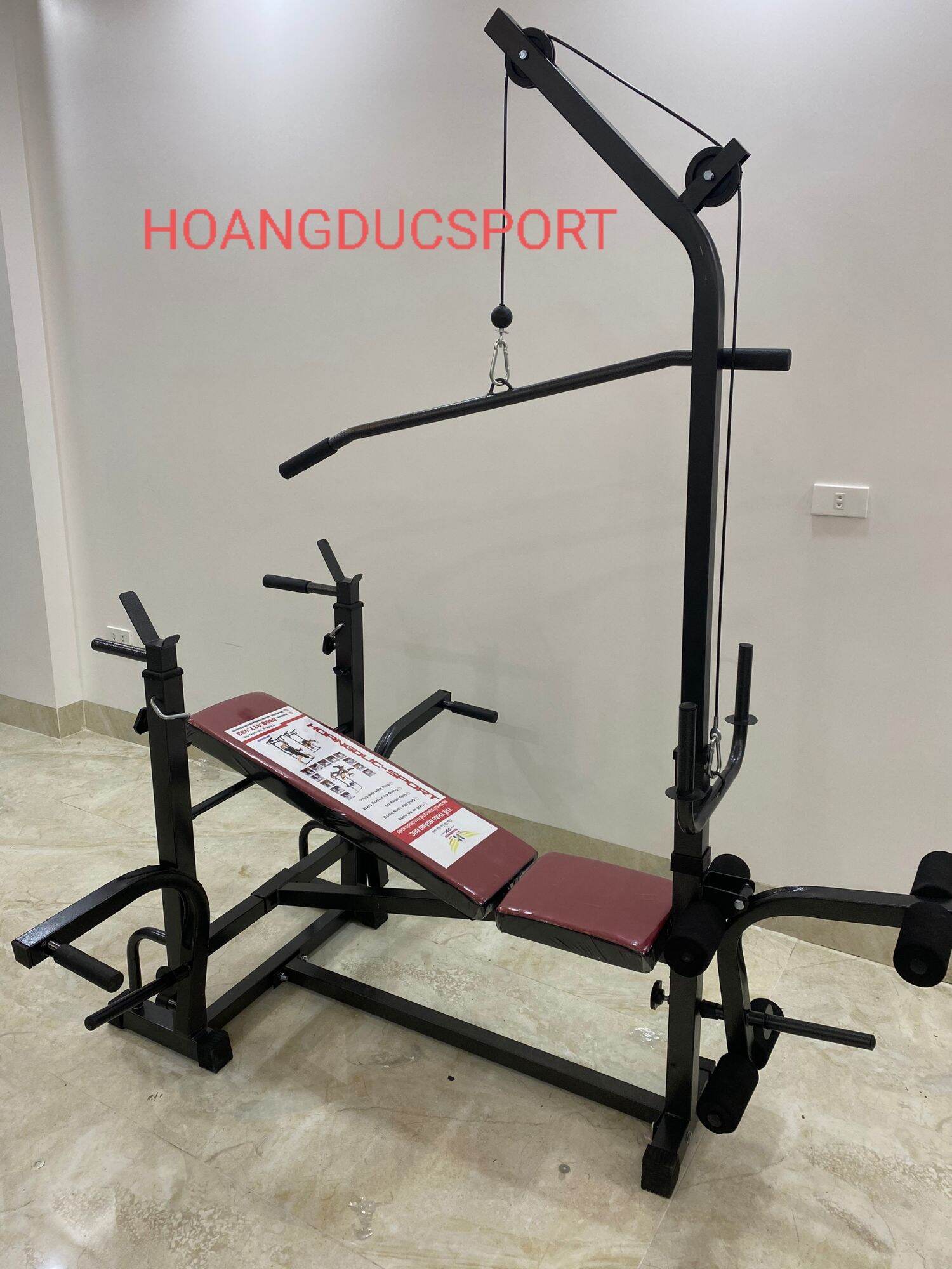 Ghế tập tạ Hoangducsport xuki 2019 ( chưa có tạ và đòn tạ)