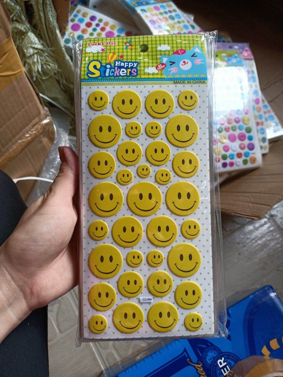 [HCM] 5 tờ Hình dán sticker mặt cười như hình