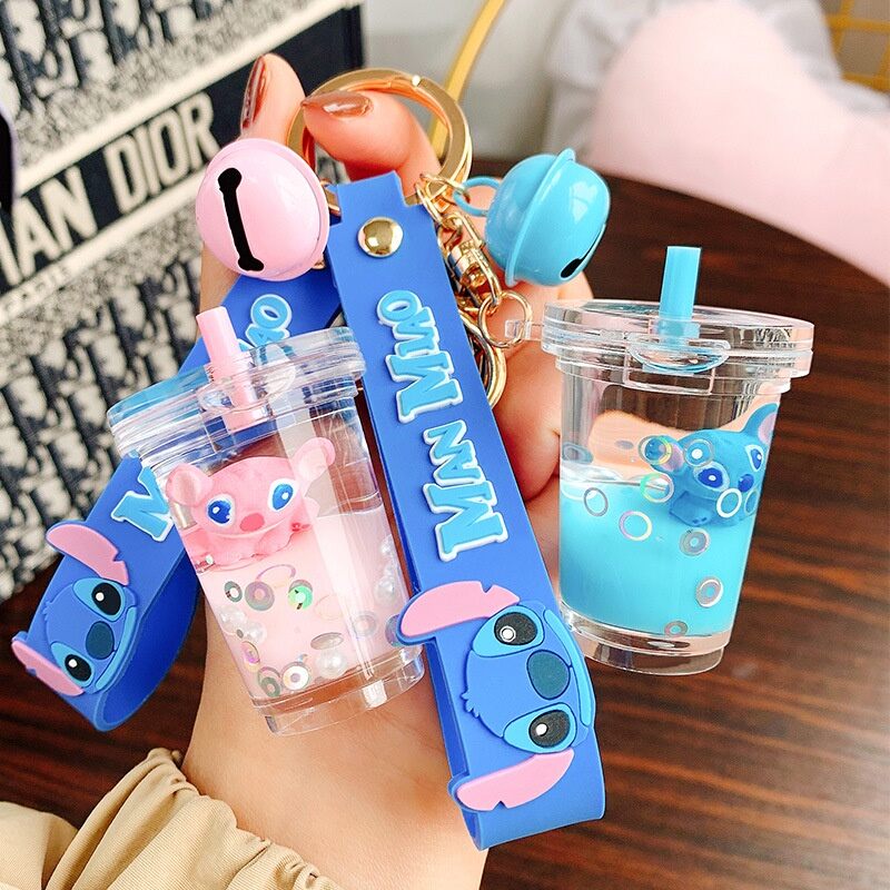 Móc khóa ly trà sữa nhiều hình siêu dễ thương