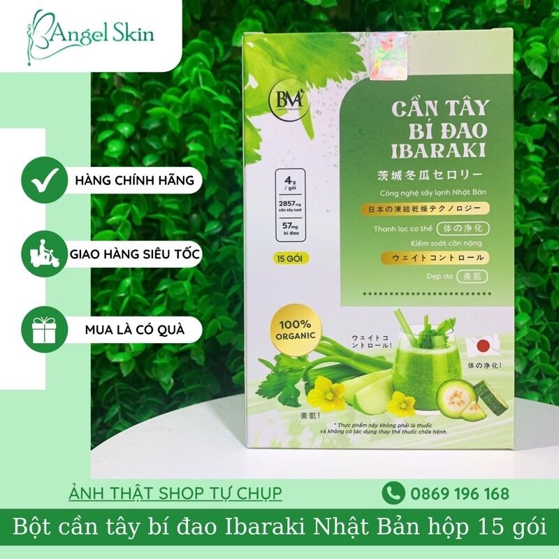 Bột cần tây bí đao Ibaraki Nga Hoàng detox giảm cân