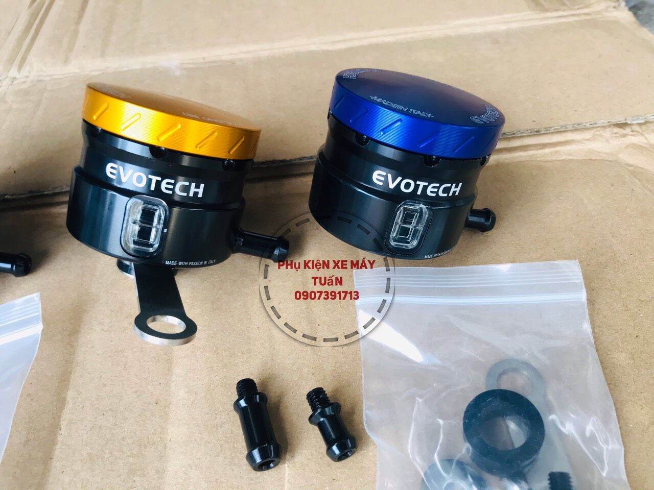 Bình dầu EVOTECH xe máy