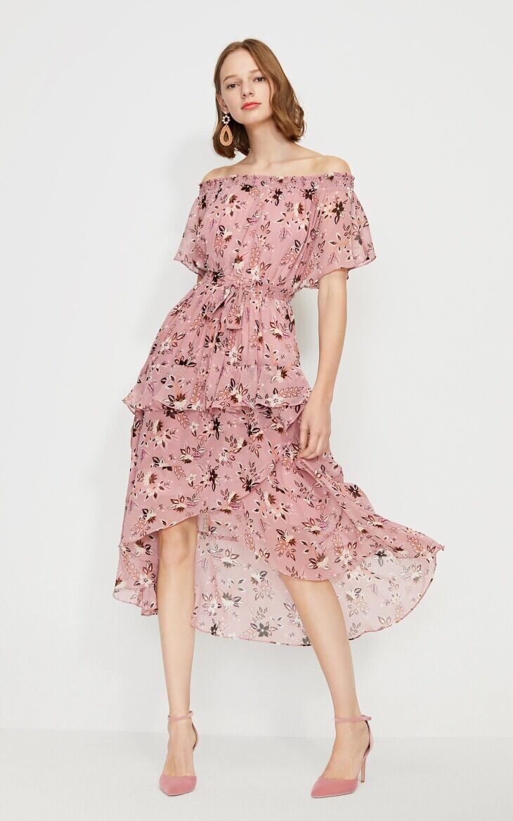 Đầm dáng xoè tầng cho nữ vero moda