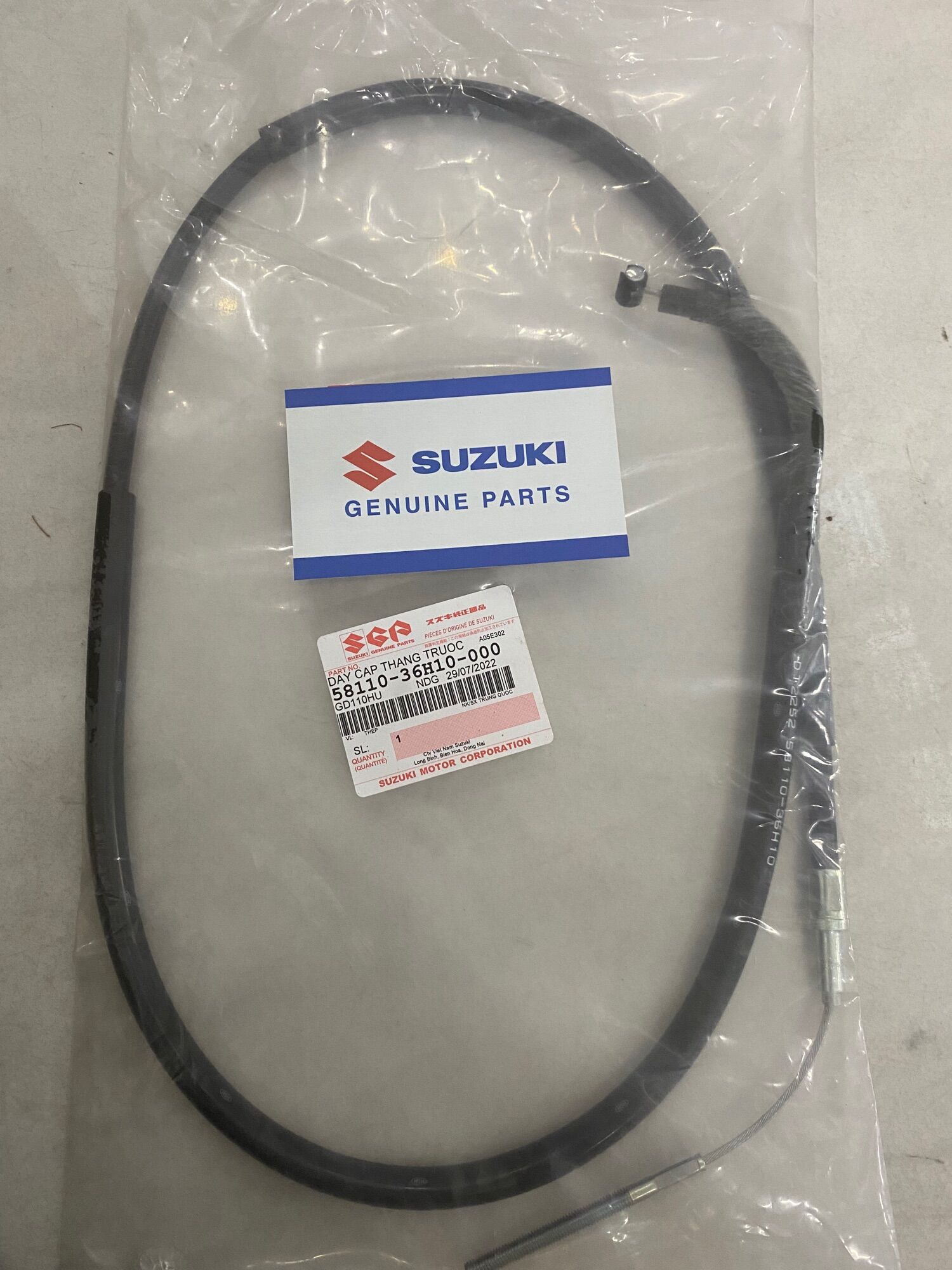 Dây cáp thắng trước dây phanh gd110 hu suzuki chính hãng