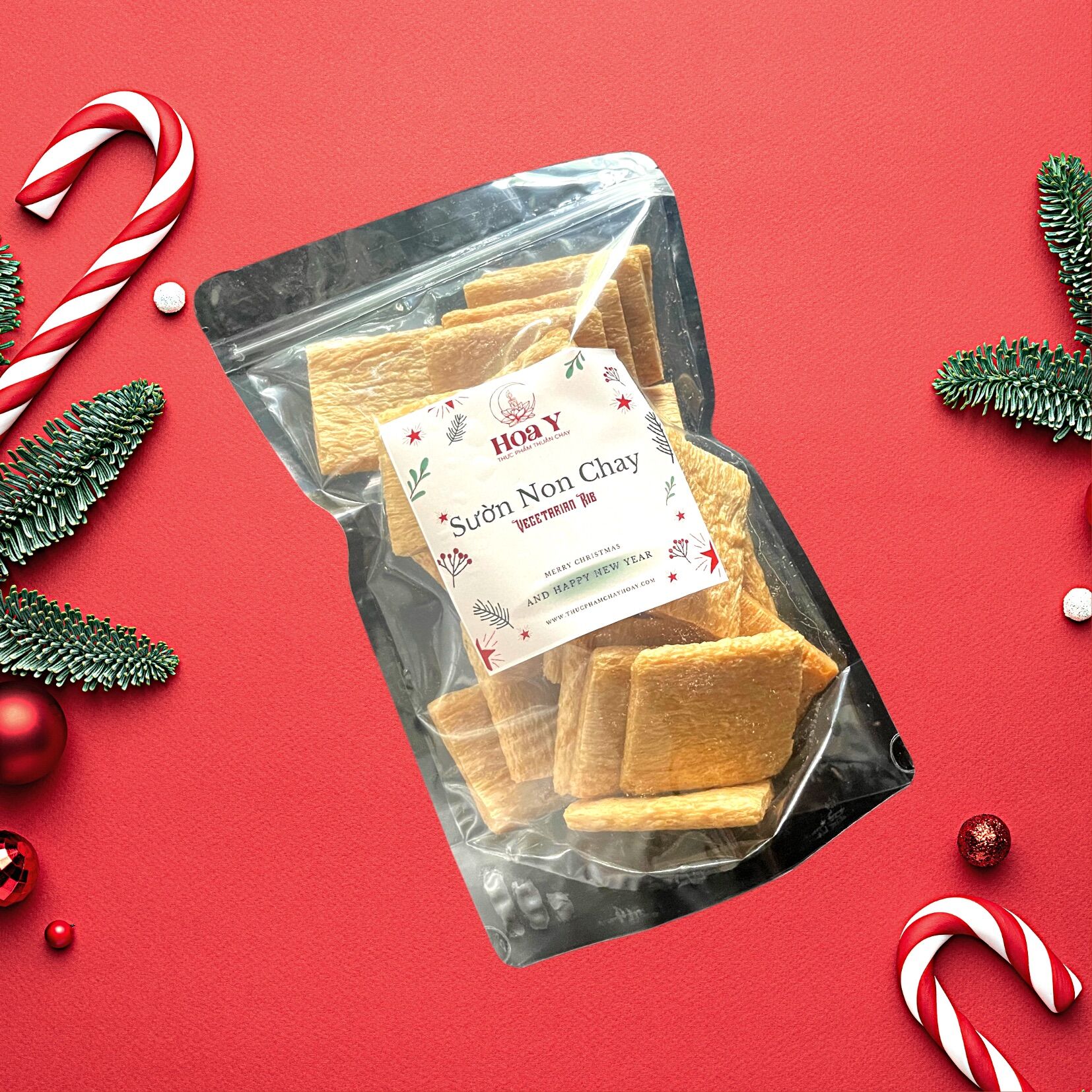 Sườn non chay Hoa Y Giáng Sinh Noel