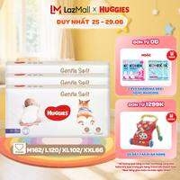 Combo 3 Tã quần Huggies Gentle Soft - Corgi M54/L40/XL34/XXL22 miếng êm mềm nâng niu làn da bé