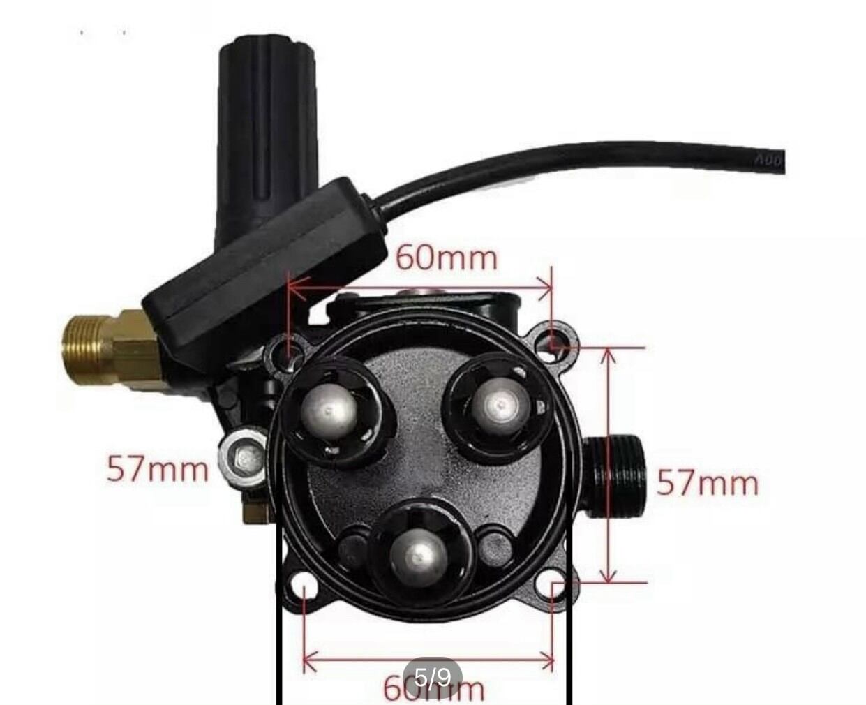 Rơ le máy rửa xe mini gia đình ren 16mm (DÙNG CHO MÁY RỬA XE CHỈNH ÁP)