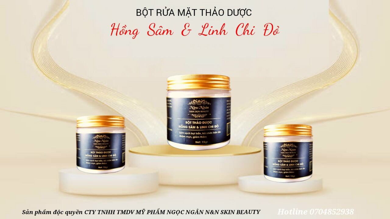 BỘT THẢO DƯỢC HỒNG SÂM RỬA MẶT