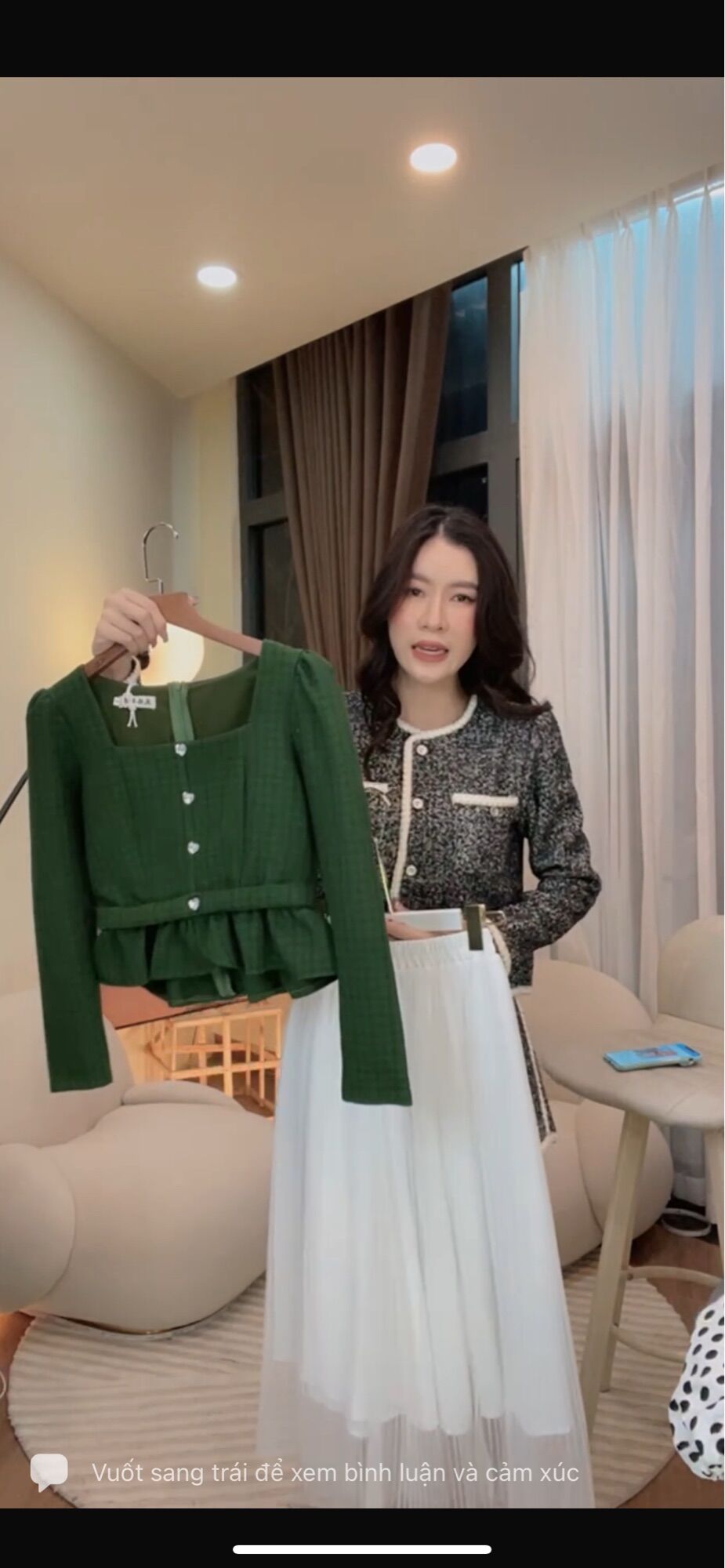 _n27m_set áo kèm chân váy trắng