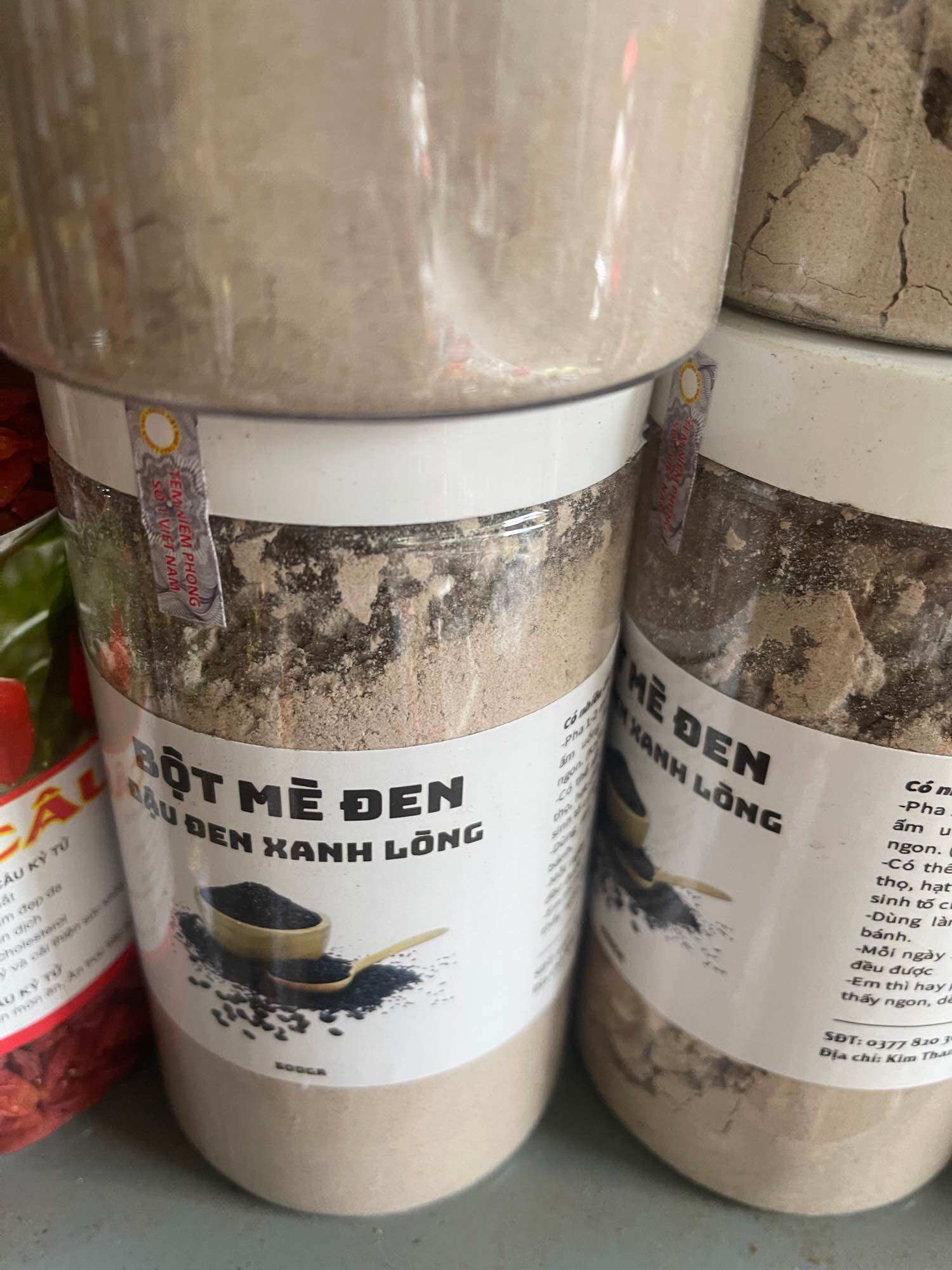 Bột đậu đen mè đen 500g -1kg