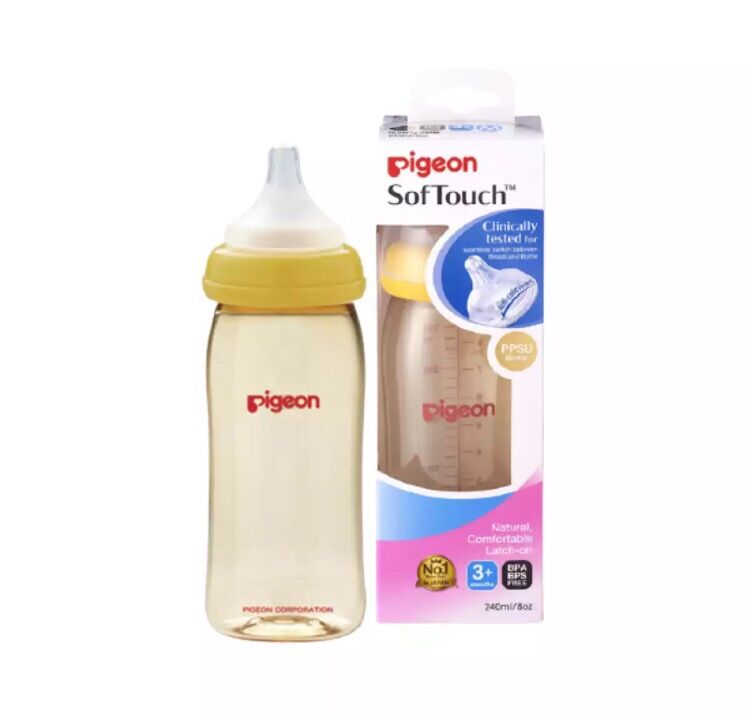Bình sữa pigeon SofTouch nhập khẩu 160ml/240ml cho bé
