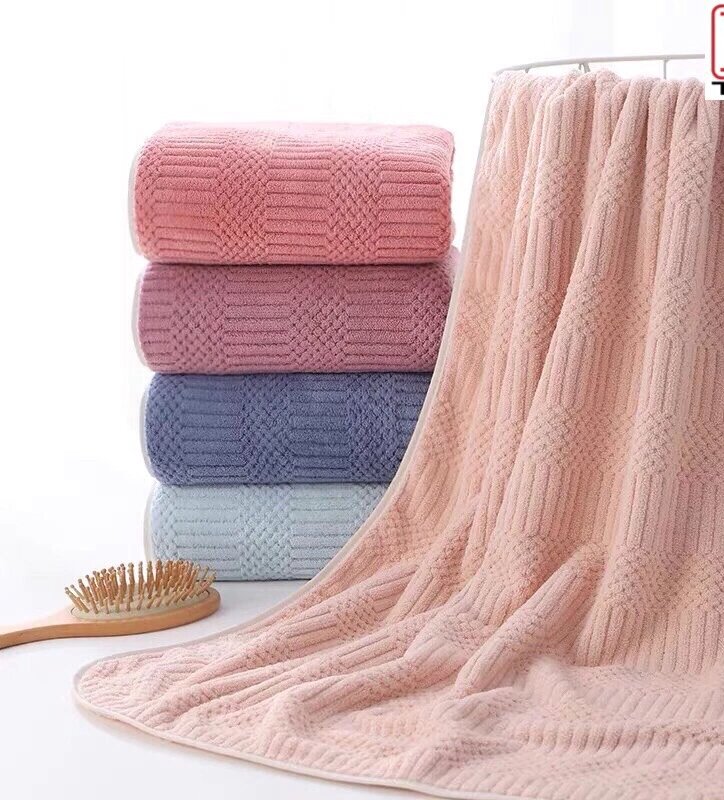 Set 2 khăn tắm chữ thập - Khăn tắm cotton