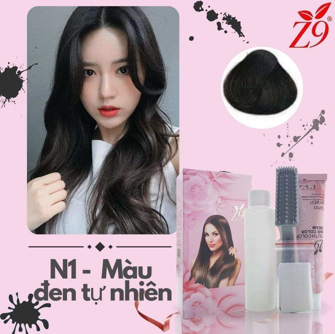 Kem nhuộm tóc phủ bạc màu đen N1 Z9