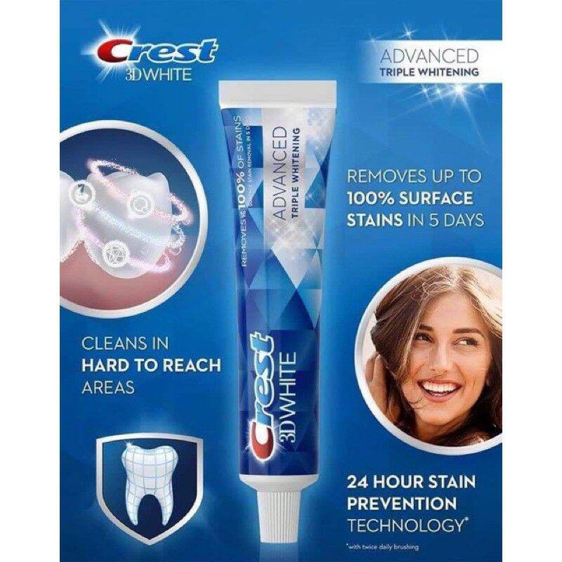 KEM ĐÁNH RĂNG CREST 3D WHITE ADVANCED của Mỹ 158Gr