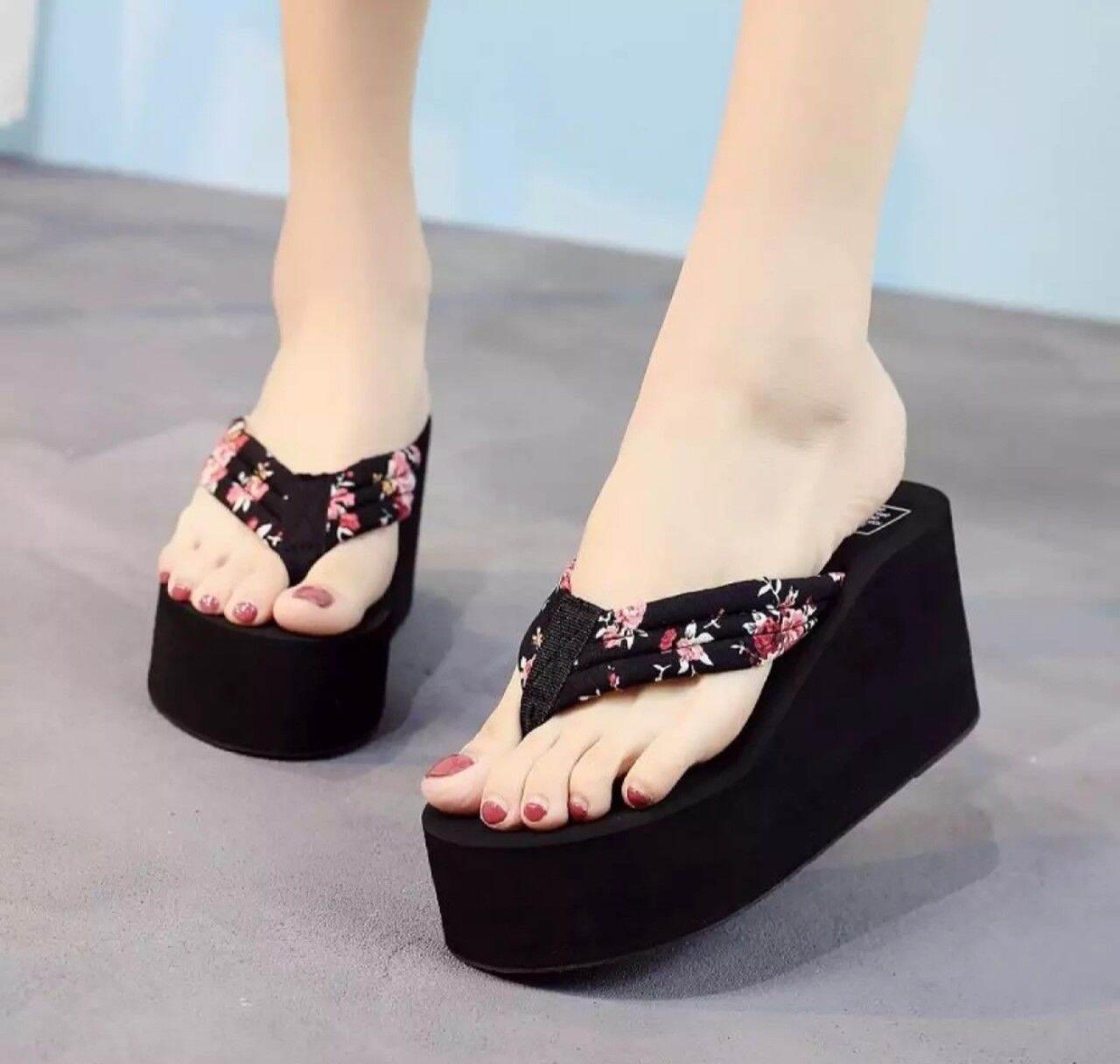 Dép kẹp xốp quai hoa cao cấp 10f