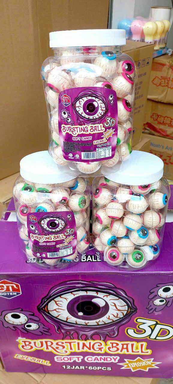 Kẹo dẻo hình con mắt hộp 60 chiếc