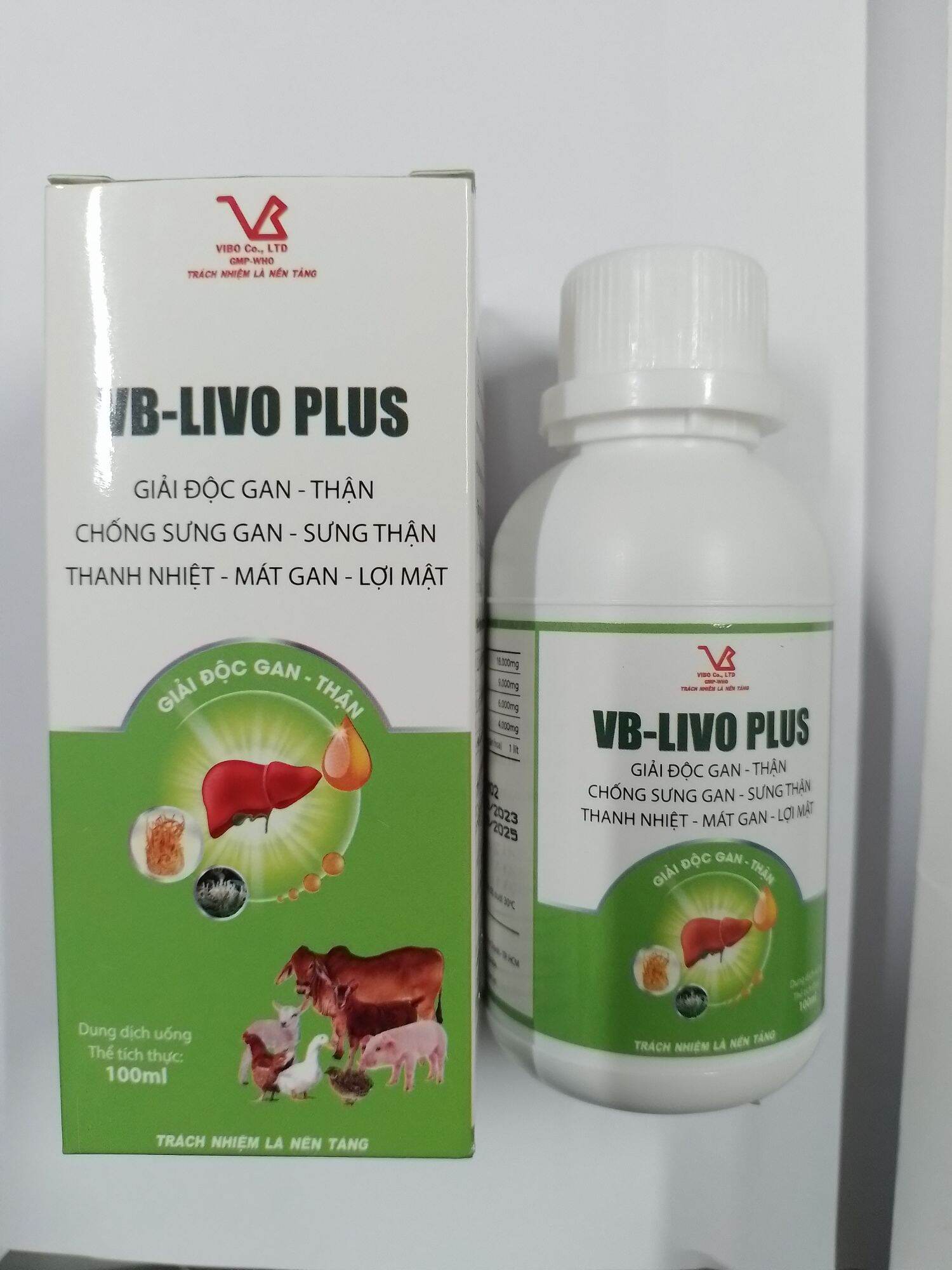 VB Livo plus 100ml giải độc gan, thanh nhiệt, mát gan, chống sưng gan hsd 14,/03/2025