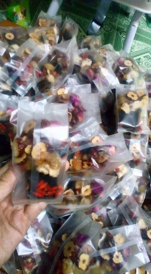 combo 10 gói trà gừng đường nâu
