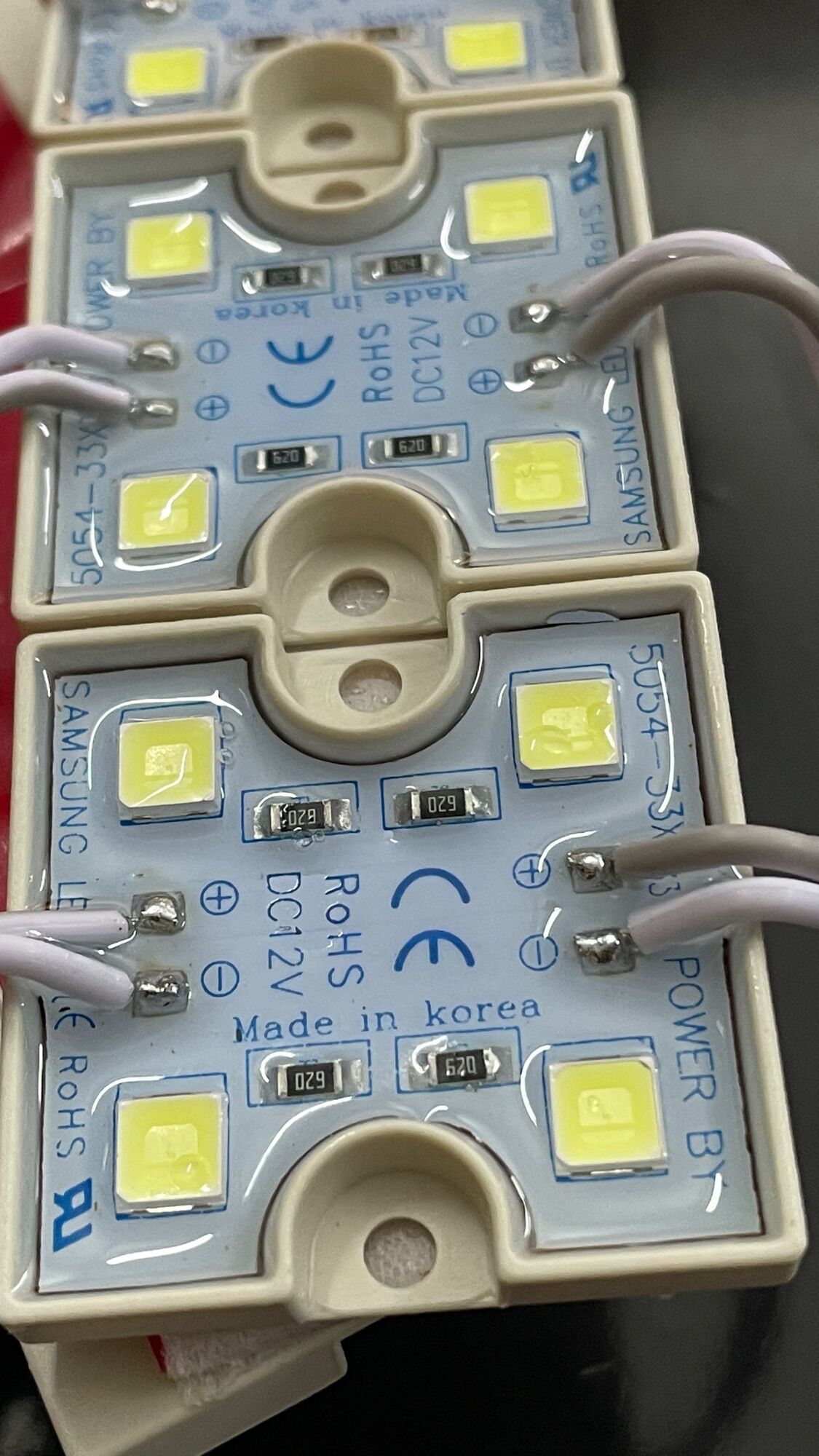 Led Hắt Module 4 Bóng 5054 SamSung - Dây 20 Module