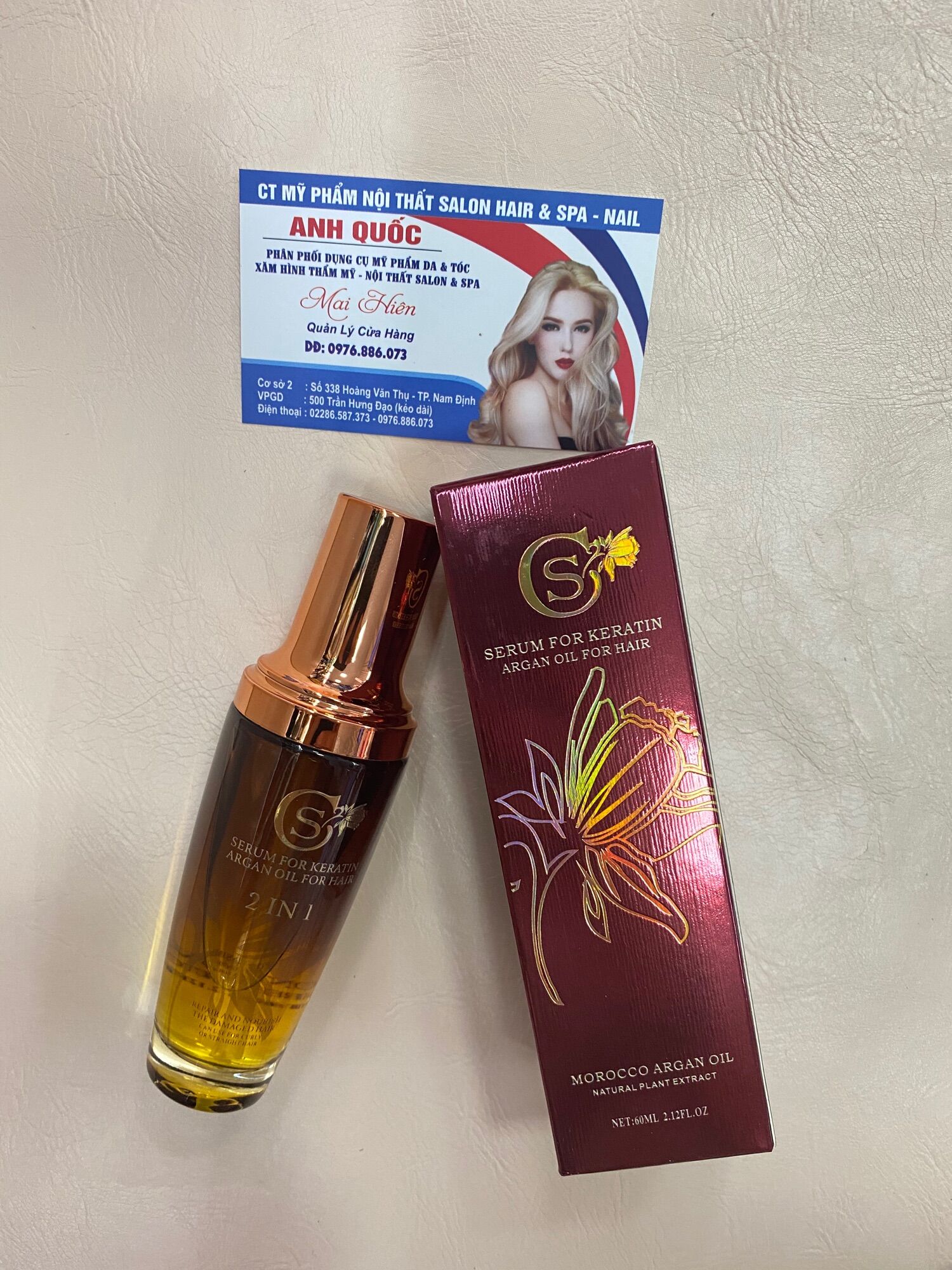 Tinh dầu dưỡng tóc serum for keratin