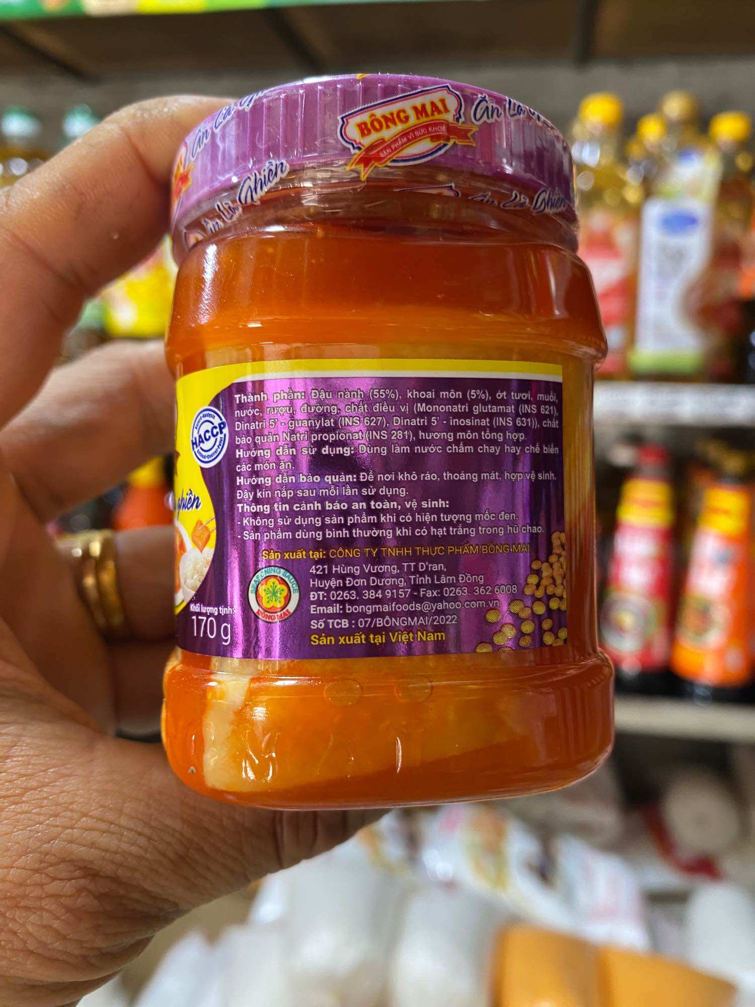 Chao môn Bông mai 170g